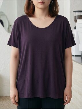 H&M Sheen T-Shirt - Purple.